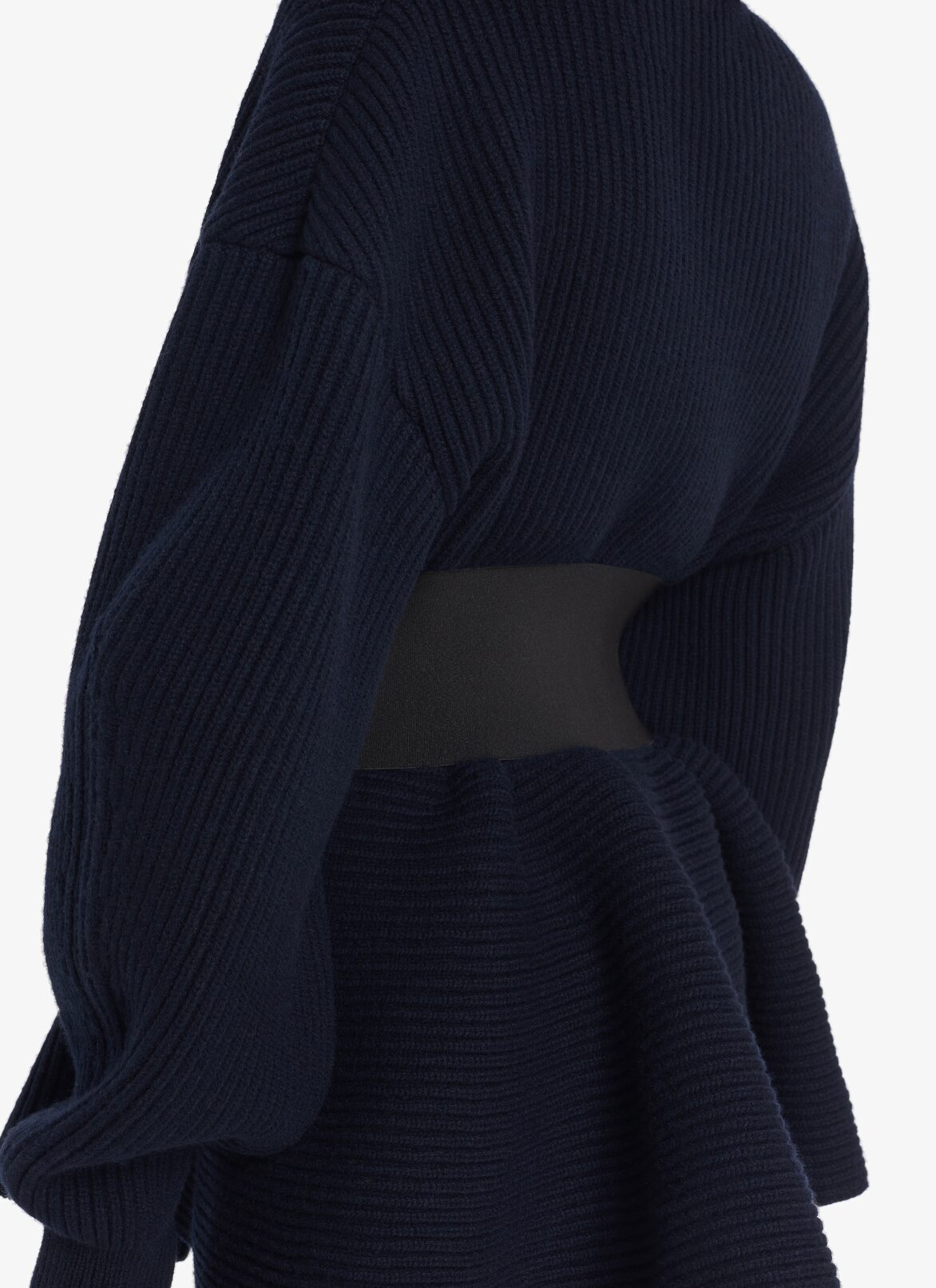 English Ribbed Cardigan ALAÏA MARINE ENGLISH RIBBED CARDIGAN